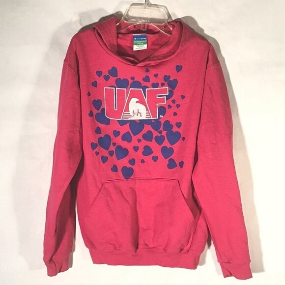 Champion Eco Fleece Women Pink Hoodie Activewear Workout Training Sweater - Picture 2 of 6